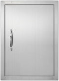 VEVOR Outdoor BBQ Access Door, 16W x 22H Inch, Stainless Steel Flush Mount, Vertical Door with Handle for Grilling Station by VEVOR