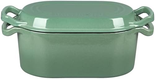 VORRINGARD Oval Dutch Oven Pot with Lid, Enamel Coating Cast Iron Bread Pans for Homemade Sourdough Bread Baking, Cooking, 4 Quart, Sage Green - Image 7