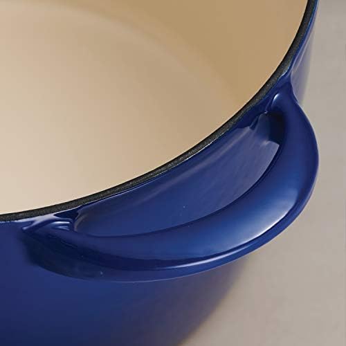 Tramontina Enameled Cast Iron Tall Dutch Oven Pot with Lid, Large 7-quart, Blue - Image 5