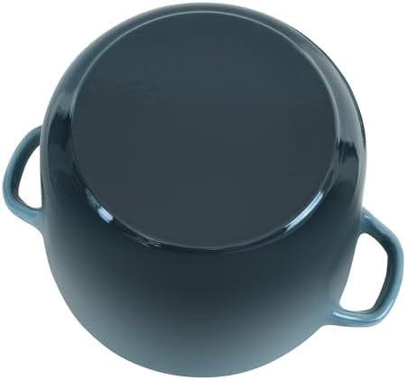 Flavehc Dutch Oven Pot with Lid 1.8 Qt Cast Iron Dutch Oven for Bread Baking, Slateblue Enameled Cast Iron Rice Pot, Small Deep Dutch Oven for Rice, Beans & Side Dishes - Image 6