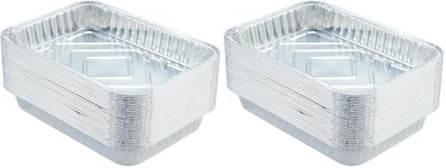 Waytiffer 20Pack Drip Pans Compatible with Weber Grills Spirit Gas Grills, Q Grills, Genesis and Genesis II LX 200 300 Series,Disposable Aluminum Foil BBQ Grease Trays, 8.5 x 6 Inch (Pack of 2) by Waytiffer