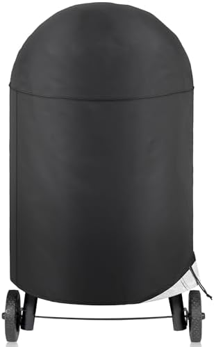 NEXCOVER Round Grill Cover - 40” Dia by 34”H BBQ Cover, Dome Smoker Cover, Waterproof &UV Resistant Barbeque Grill Cover for Outdoor Grill, Compatible for Char-Griller Akorn Kamado Grills by NEXCOVER
