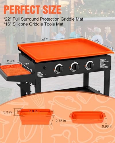 joyhalo Full-Edge 22" Blackstone Silicone Griddle Cover - Image 2