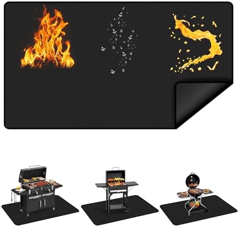 70x40 Inch Large Under Grill Mats for Outdoor Grill by OFASIZEN