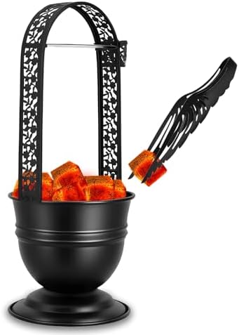 9 Inch Heat Resistant Coal Tongs - Professional Hookah Charcoal Tong with Anti-Slip Handle for Shisha, BBQ and Fireplace Use (butterfly Tongs 9") - Image 5