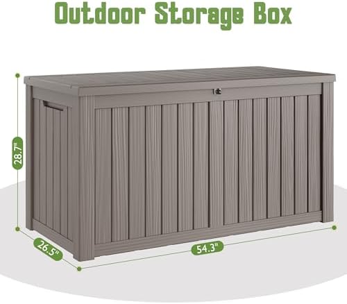 KAMABOKO Outdoor Storage Box, 180 Gallon Deck Box Outdoor Waterproof - Image 2