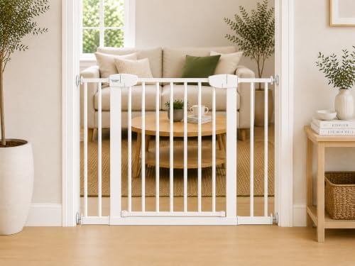 Cardinal Gates 36-Inch Pressure-Mount Baby/Pet Gate, White, 40.25-43 in by CardinalGates