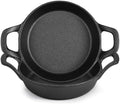 Ziliny 2 Pack Mini Cast Iron Skillets 6.3 x 6.3 x 1.5 Inch Pan Ramekin Set by Ziliny