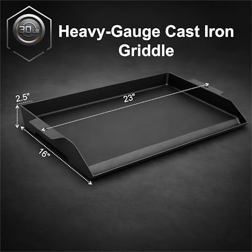 QuliMetal 23 x 16 Inch Cast Iron Griddle for Gas Grills and Stove Tops - Image 2
