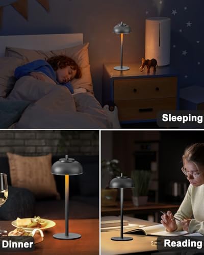 Cordless Table Lamps, Rechargeable LED Touch Lamp, Black, 4 Pack - Image 5