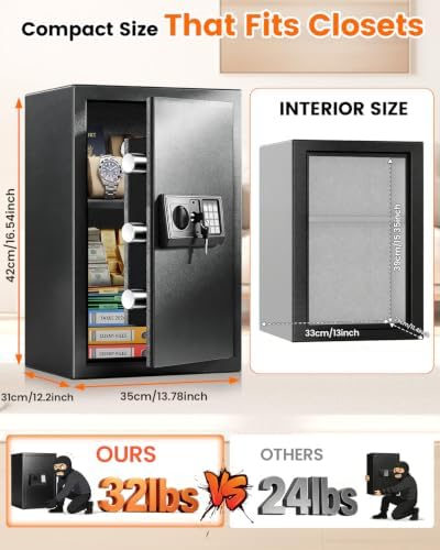 [2026]   Fireproof Safes for Home Use Fire and Water Proof - Image 2