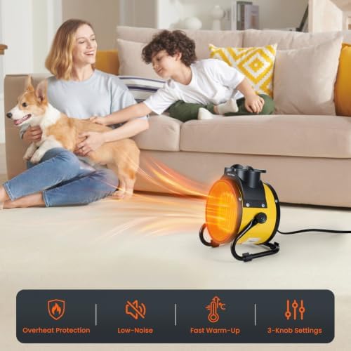 Outdoor Heater for Patio, 1500W PTC Ceramic Electric Space Heater - Image 4