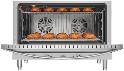 KoolMore 32 in. Commercial Countertop Convection Oven, Holds Full Size Pans, 4 Racks and 3500W of Power, 240V in Stainless-Steel, ETL Listed for Safety and Sanitation (KM-CTCO-44) - Image 2