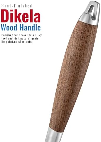Heavy-Duty ​Dikela Wooden BBQ Grilling Tools Set. Extra Thick Stainless Steel Multi-Function Spatula, Fork & Tongs | Essential Accessories for Barbecue & Grill. Ideal Gift for Father - Image 3