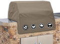 Covers & All Built-in Grill Cover for Outdoor Grill – Heavy Duty 12 oz Waterproof Built-in BBQ Grill Cover, PVC-Coated Polyester with Elastic Hem for Snug Fit (42 x 28 x 24 inches, Beige) by CoversAll