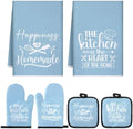 Sratte 6 Pcs Kitchen Decor Accessories Set, Kitchen, Light Blue by Sratte