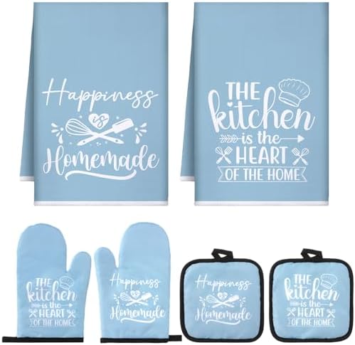Sratte 6 Pcs Kitchen Decor Accessories Set, Kitchen, Light Blue by Sratte