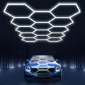 Hexagon led Lights: DIY Ceiling LED Light Hexagon Garage Lights 63070LM by BrightEnoughtoAttractCustomersAttention