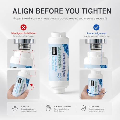 H&G lifestyles Misting System Calcium Inhibitor Filter for Patio - Image 2