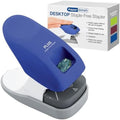 Plus Paper Clinch Desktop Staple-Free Stapler, Blue by Plus