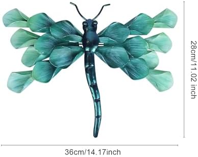 LIFFY Metal Dragonfly Wall Decor Handmade - Outdoor Metal Wall Art Decor for Patio Garden Fence Living Room, Bedroom, Dragonfly Gifts - Image 6