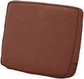 Classic Accessories Montlake Water-Resistant 21 x 20 x 4 Inch Patio Lounge Back Cushion, Heather Henna Red, Outdoor Loveseat Cushions by ClassicAccessories
