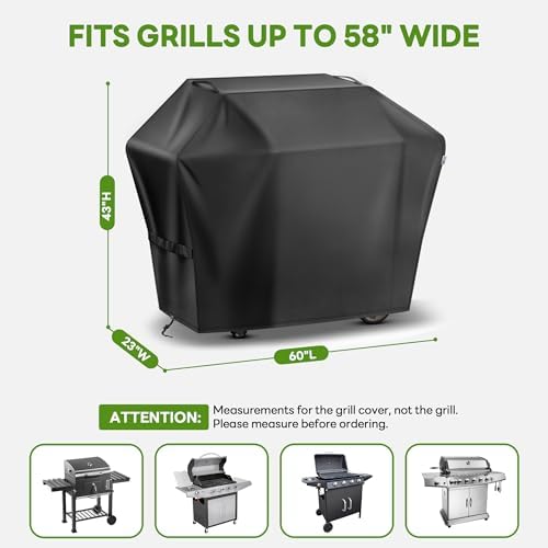 60 Inch Grill Cover for Outdoor Grill,Waterproof,Anti-UV&Fade Protection - Image 3