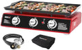 Royal Gourmet PD1301R 3-Burner Tabletop Propane Gas Griddle with Cover by RoyalGourmetCorp