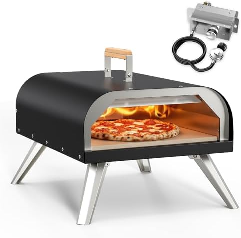WOOCIT 12" Multi-Fuel Outdoor Pizza Oven, Reaches 720°F, Wood and Propane by WOOCIT