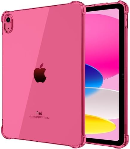 Clear Pink Case for iPad (A16) 11th/10th Gen 11/10.9 inch 2025/2022 by MOBIXXforAccessories