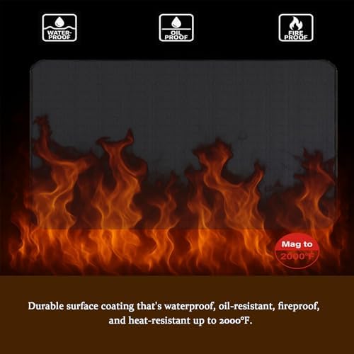 Under Grill Mat – Fireproof, Waterproof & Oil-Proof BBQ Deck Protector – Double-Sided Grill Pad for Outdoor Grills – Compatible with Ninja FlexFlame PG301 PG305 - Image 6