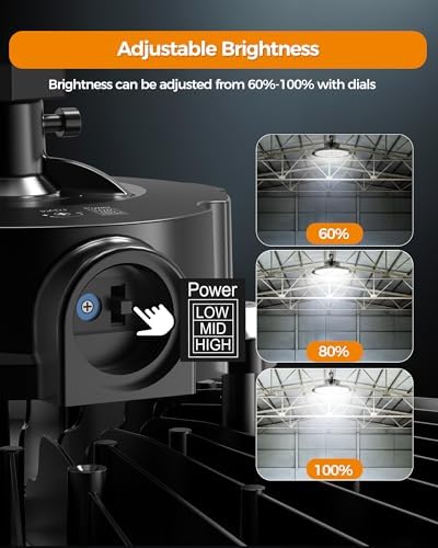 AIKVSXER 240W UFO LED High Bay Light 18 Pack, 6000K Shop Lights Plug & Play - Image 5