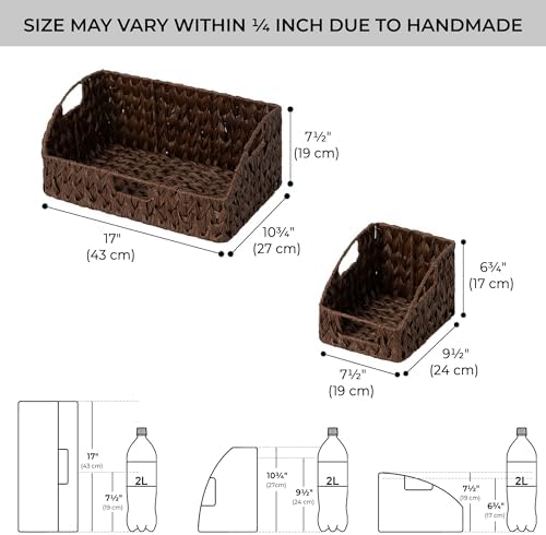 GRANNY SAYS Wicker Baskets for Organizing, Waterproof Basket for Shelves - Image 2