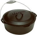 Lodge Pre-Seasoned Cast Iron Dutch Oven with Bail Handle, 7 Quart by Lodge