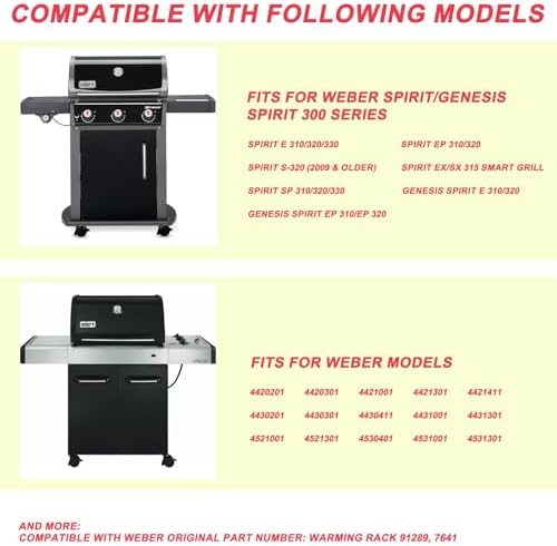 DcYourHome 7641 Warming Rack for Weber Spirit I / GS4 Spirit II 300 Series - Image 4