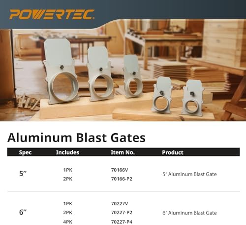 POWERTEC 70165V 3-Inch Blast Gate, 1 PK - Image 7
