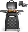 MASTER COOK Single Burner Propane Gas Grill, 11,500 BTU Portable Tabletop Barbecue Grill with Cart for Patio, Camping, Travel by MasterCook