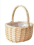 Basket Park Picnic Woven Rattan Picnic Storage Holder Baskets Wicker Handwoven Fruit Willow Braided Basket Camping Outdoor Decor by Unknown