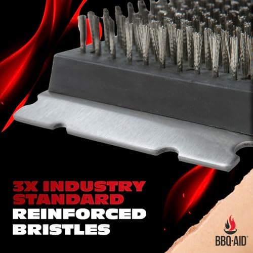 BBQ-AID Wire Grill Brush Replacement Heads, 2-Pack Cleaning Bristles - Image 6