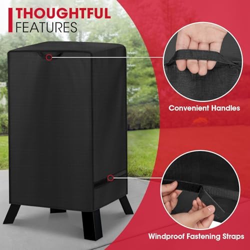 Unicook 30 Inch Electric Smoker Cover Waterproof, 19" W x 17" D x 33" H - Image 5