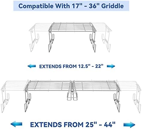 Skyflame Adjustable Griddle Warming Rack For 17" 22" 28" 36" Griddles - Image 2