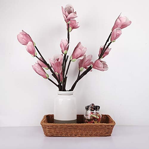 KEILEOHO 3 Packs Poly Wicker Bread Baskets Set of 16 14 12 Inch, Handmade Woven Pantry Organizer, Tabletop Food Serving Baskets for Fruits, Vegetables and Snacks, Restaurant, Hotel Serving, Brown - Image 6