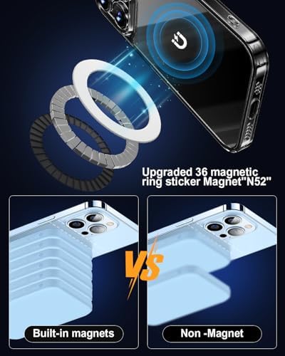 Magnetic Adapter Rings 2PCS Compatible for Magsafe,for Kindle Pop Socket Magnetic,for Magsafe Accessories & Wireless Charging for iPhone 17/Air/16/15/14/13 Mini Plus Pro Max/Pixel 8/ S24 Ultra/ S23 - Image 3