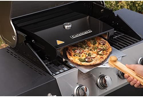 Cuisinart Grill Top Pizza Oven Kit, Portable Make Your Own Pie Set With Pizza Peel and Cordierite Stone, Baking Oven for Backyard Homemade Pizzas, Perfect Pie Accessory - Image 6