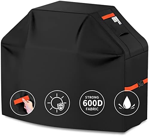 72" Grill Cover Heavy Duty Waterproof BBQ Grill Protector Cover, Black by CUSSIOU