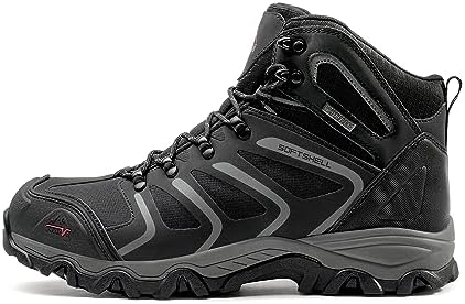 NORTIV 8 Men's Ankle High Waterproof Hiking Boots - Image 4