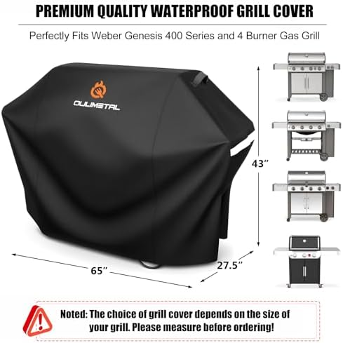 65" Grill Cover for 4-5 Burner Weber Char-Broil Nexgrill Brinkmann Kenmore - Image 2