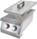 Double Side Burner for Outdoor Kitchen, 2x17,000BTU Natural Gas Side Burner by Unknown