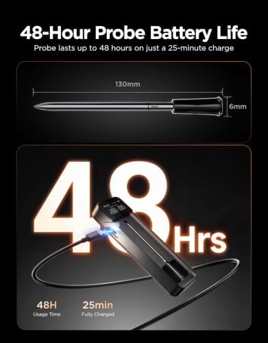GoveeLife Smart Bluetooth Wireless Meat Thermometer Digital with App Alerts - Image 6
