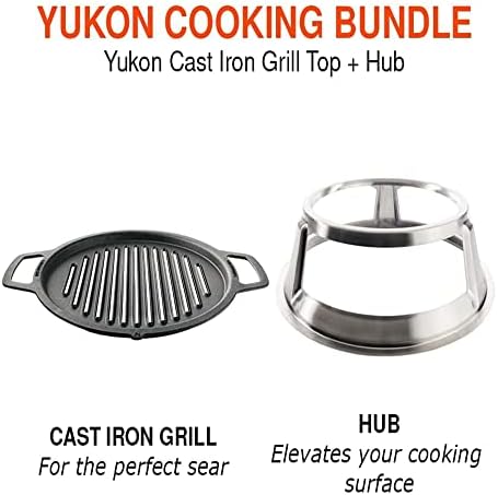 Solo Stove Yukon Grill Top & Hub | 17.5" Cast Iron Fire Pit Cooktop - Image 2
